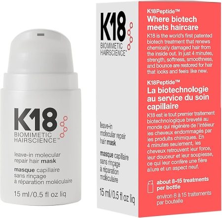 K18 Hair Mask for Hair Repair Hair Mask for Damaged Hair 15ml